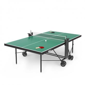 Теннисный стол UNIX Line для помещений компактный Compact indoor 18 мм MDF зеленый TT18CINDGR s-dostavka - Интернет магазин спортивных товаров Кавказ-спорт, Владикавказ