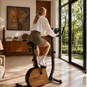 Велотренажер генераторный UNIX Fit BL-380E деревянный / Wood электромагнитный vasilgym - Интернет магазин спортивных товаров Кавказ-спорт, Владикавказ