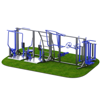 Уличный тренажерный комплекс на раме Sabirgym SGINVAR410 Реабилитационный - Интернет магазин спортивных товаров Кавказ-спорт, Владикавказ