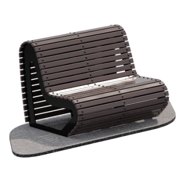 Скамейка парковая Вариант Sabirgym SGLS010 black step - Интернет магазин спортивных товаров Кавказ-спорт, Владикавказ