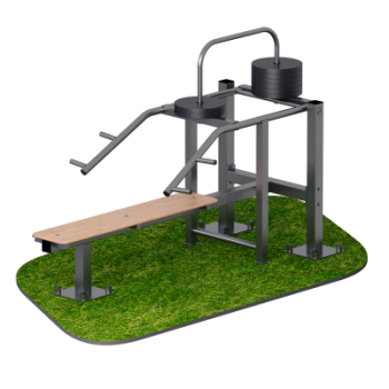 Уличный тренажер жим лежа Sabirgym SGMS077 с изменяемой нагрузкой vasil-gym - Интернет магазин спортивных товаров Кавказ-спорт, Владикавказ