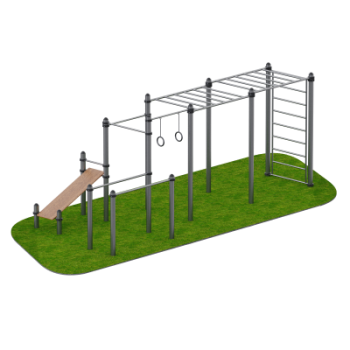 Атлетический уличный комплекс Фортуна Sabirgym SGWOK017.1 black step - Интернет магазин спортивных товаров Кавказ-спорт, Владикавказ