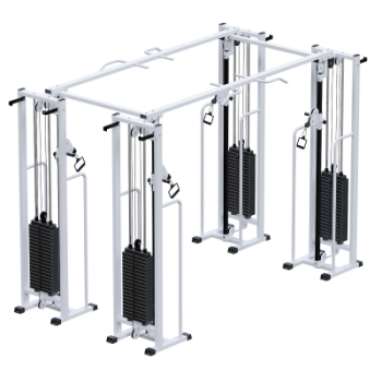 Профессиональный тренажер Потапова Двойной кроссовер на базе блочной рамы стек 4х100кг Sabirgym SG081.4*100*3499*1910*2400 для кинезитерапии vasil - Интернет магазин спортивных товаров Кавказ-спорт, Владикавказ