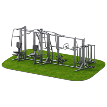 Уличный тренажерный комплекс для инвалидов на раме Sabirgym SGINVAR412 вaсилджим - Интернет магазин спортивных товаров Кавказ-спорт, Владикавказ