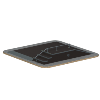 Фанбокс Sabirgym SGSPM3005L для скейтбординга black step - Интернет магазин спортивных товаров Кавказ-спорт, Владикавказ